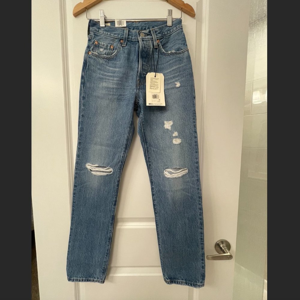 Levis Jeans 501 High Rise Straight Leg